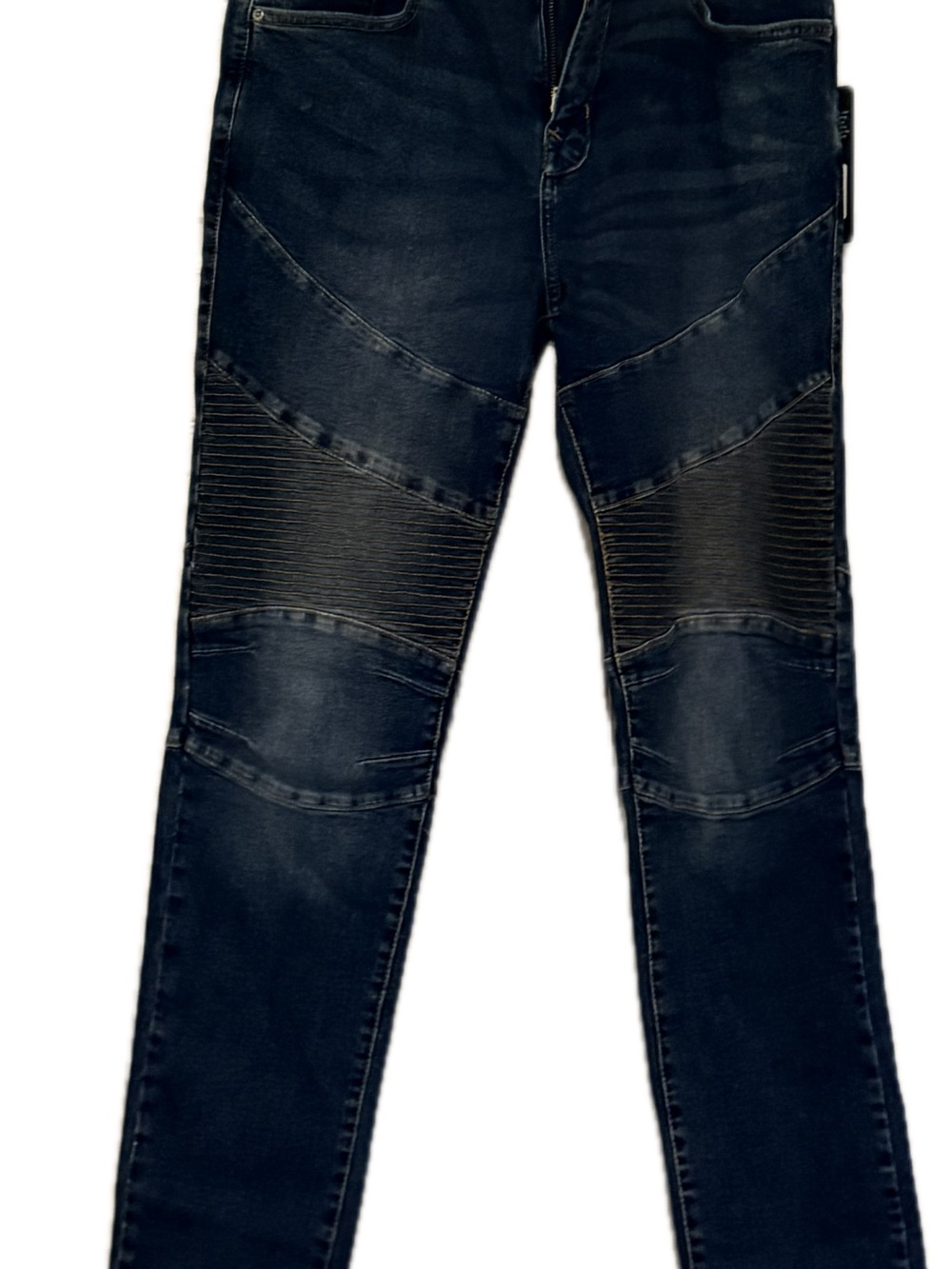 Unisex True Religion waste 34  Dark Blue tSlim Moto Jeans NWT